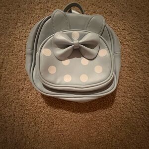 Blue Polka Dot Backpack 💙